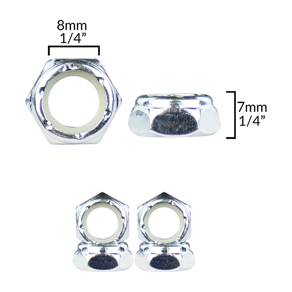 King Pin Nut - Micro Adjustment (Fine Thread) - Set of 4