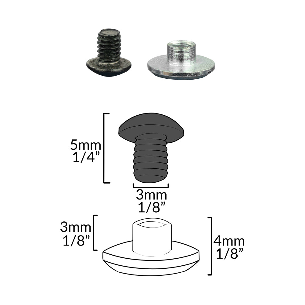 Flush Mount Screw Set - each