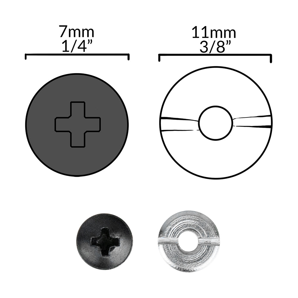 Flush Mount Screw Set - each