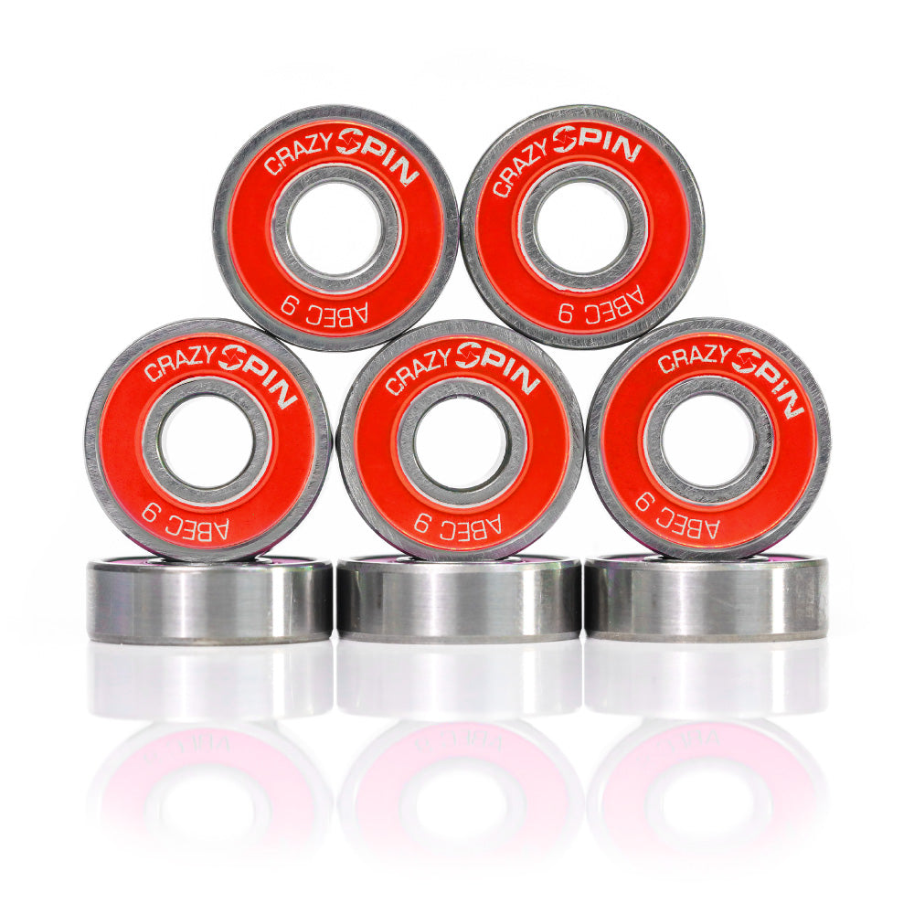 SPIN Bearings - Red x8