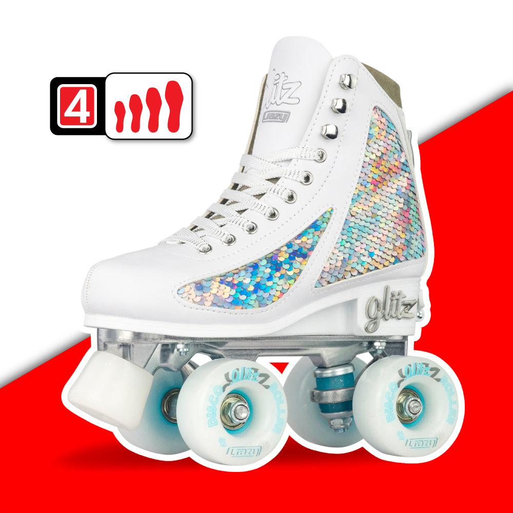 Warehouse Deal | GLITZ Diamond - Size Adjustable Mermaid Roller Skates