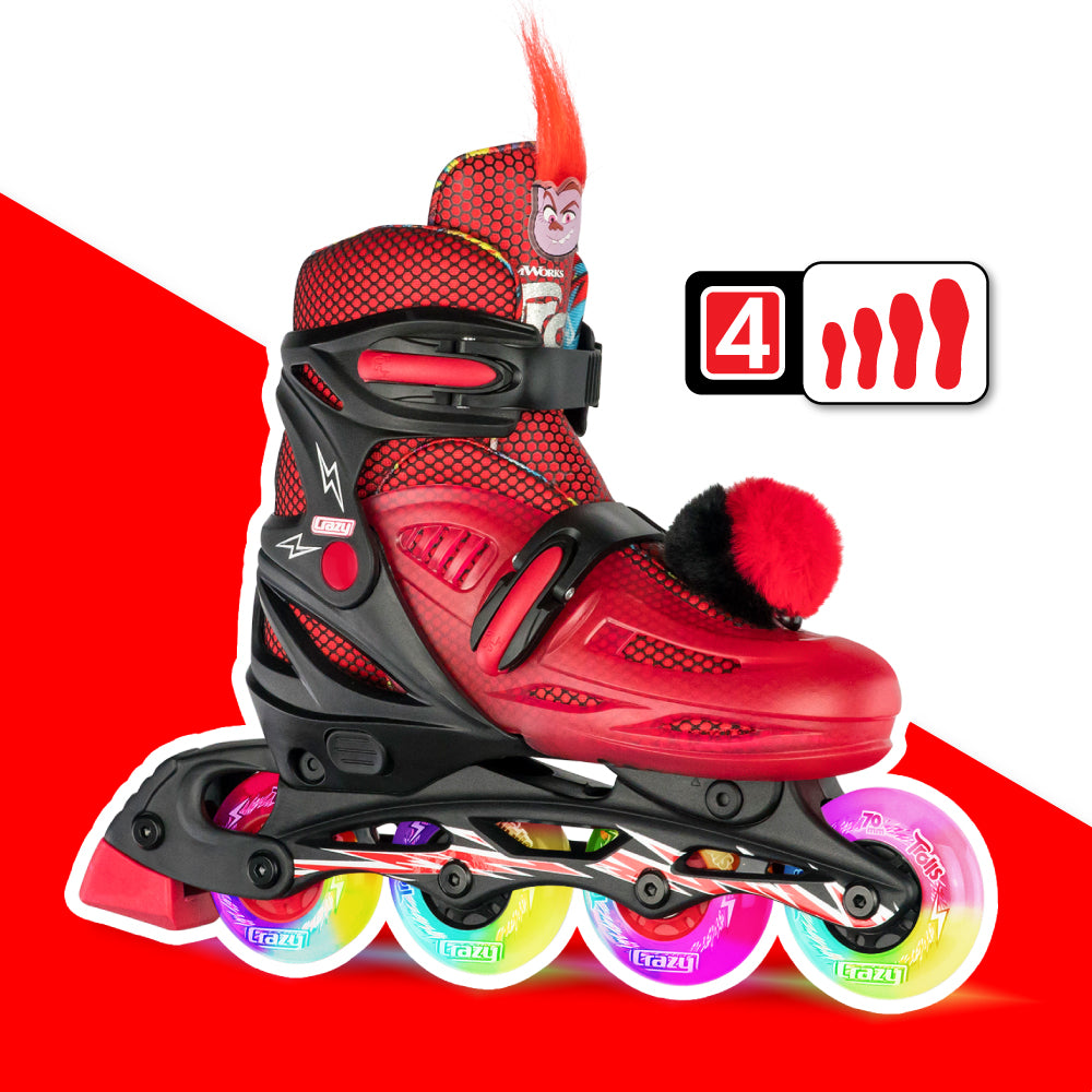 Warehouse Deal | TROLLS Barb - Size Adjustable Inline Skates