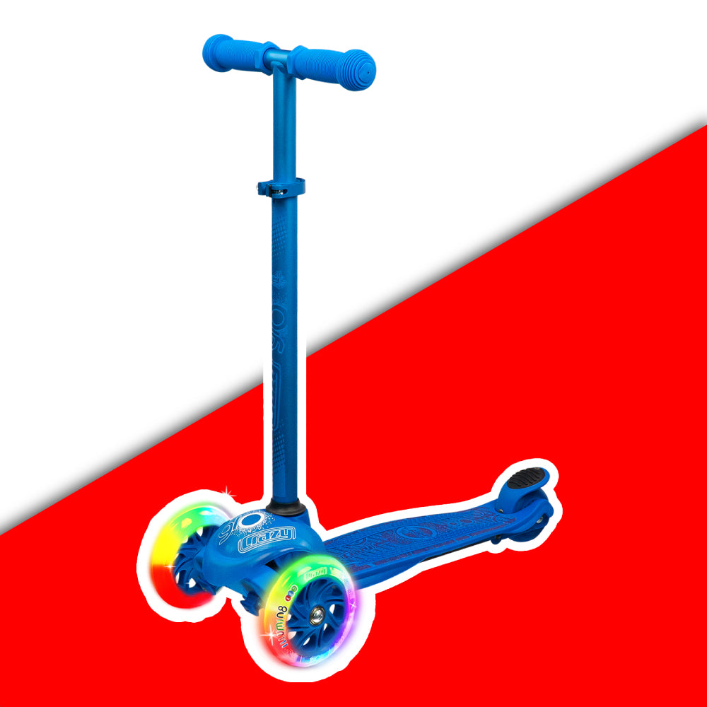 Warehouse Deal | JOEY GLO Blue - 3 Wheel Scooter