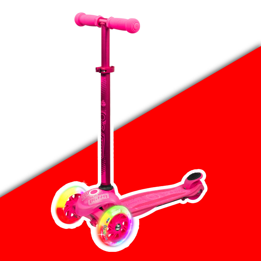 Warehouse Deal | JOEY GLO Pink - 3 Wheel Scooter