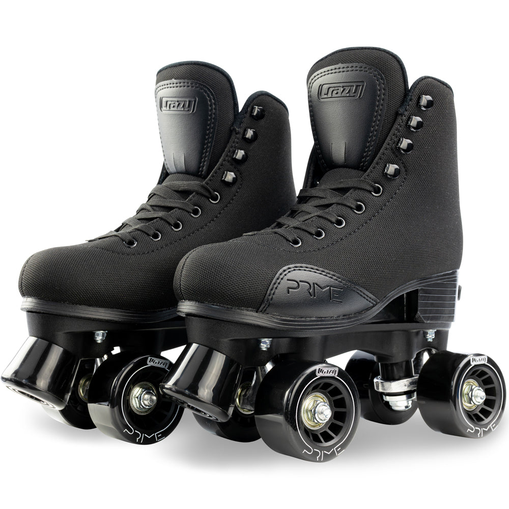 Warehouse Deal | PRIME Black - Size Adjustable Roller Skates