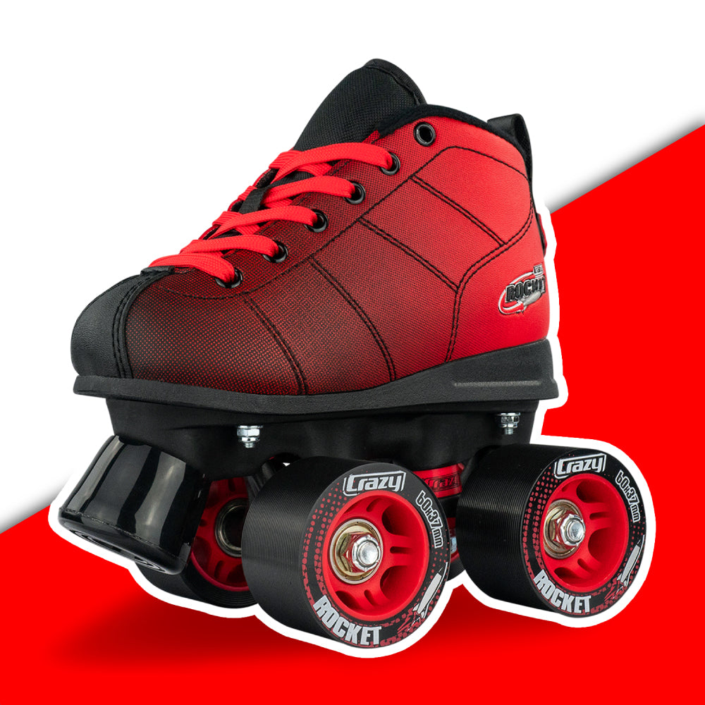 Warehouse Deal | ROCKET JR Black/Red - Roller Skates