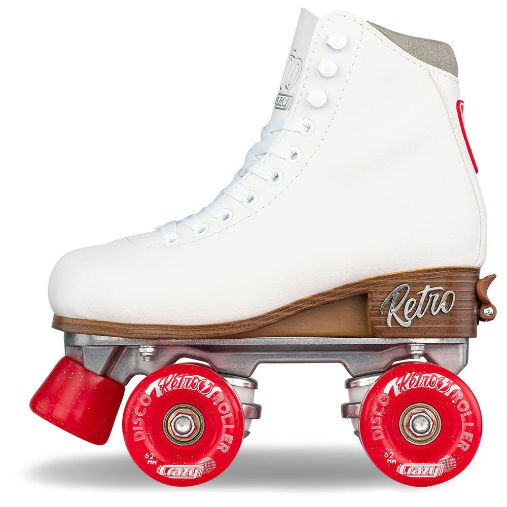 RETRO White - Size Adjustable Roller Skates