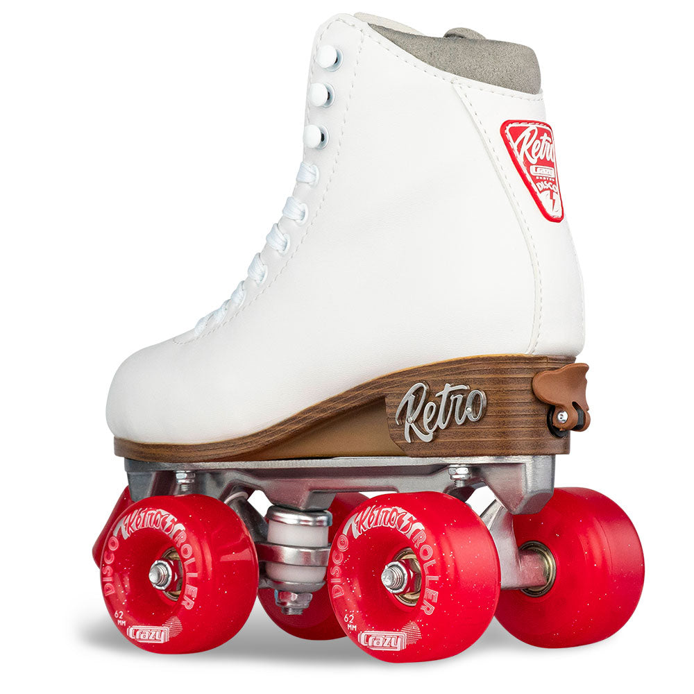 RETRO White - Size Adjustable Roller Skates