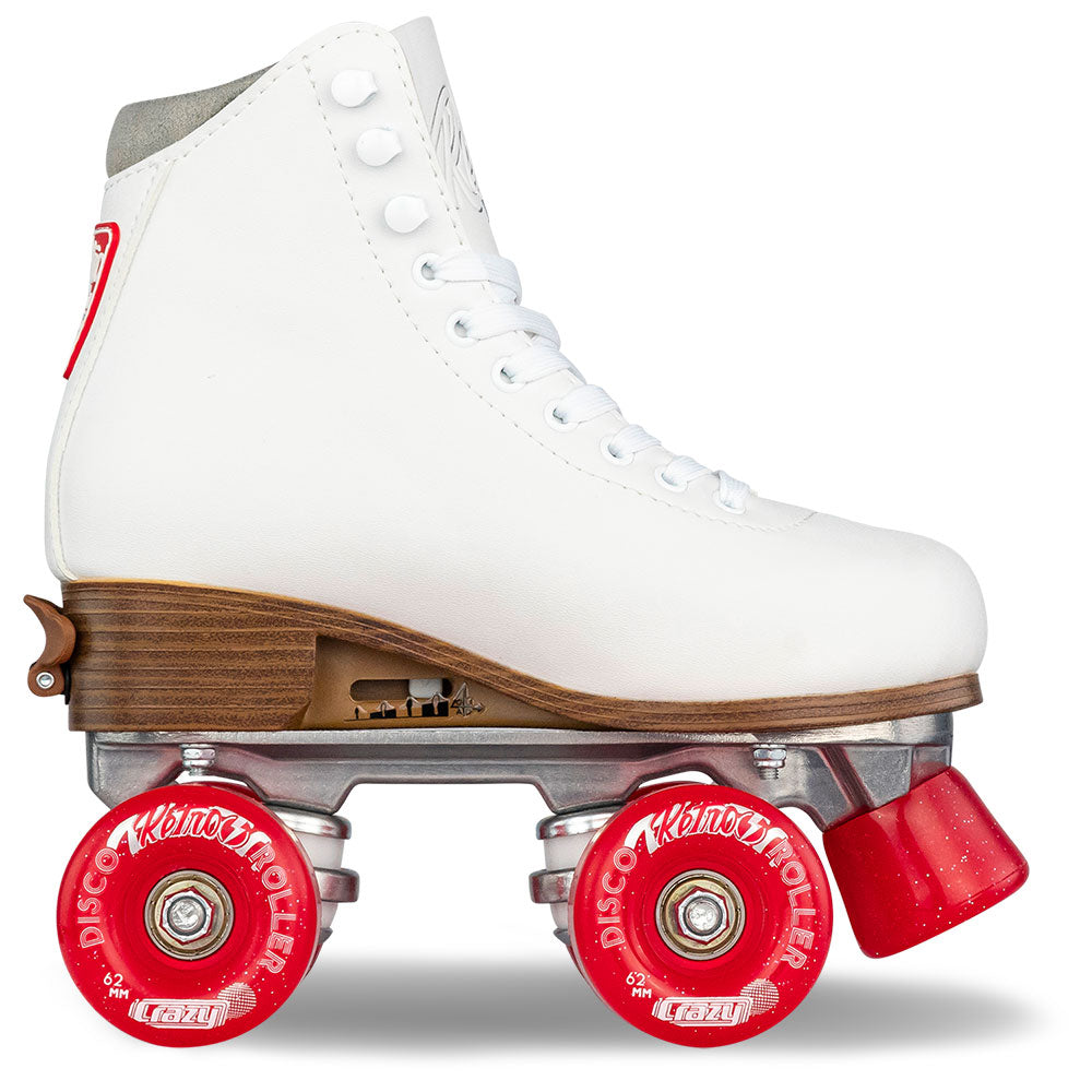 RETRO White - Size Adjustable Roller Skates