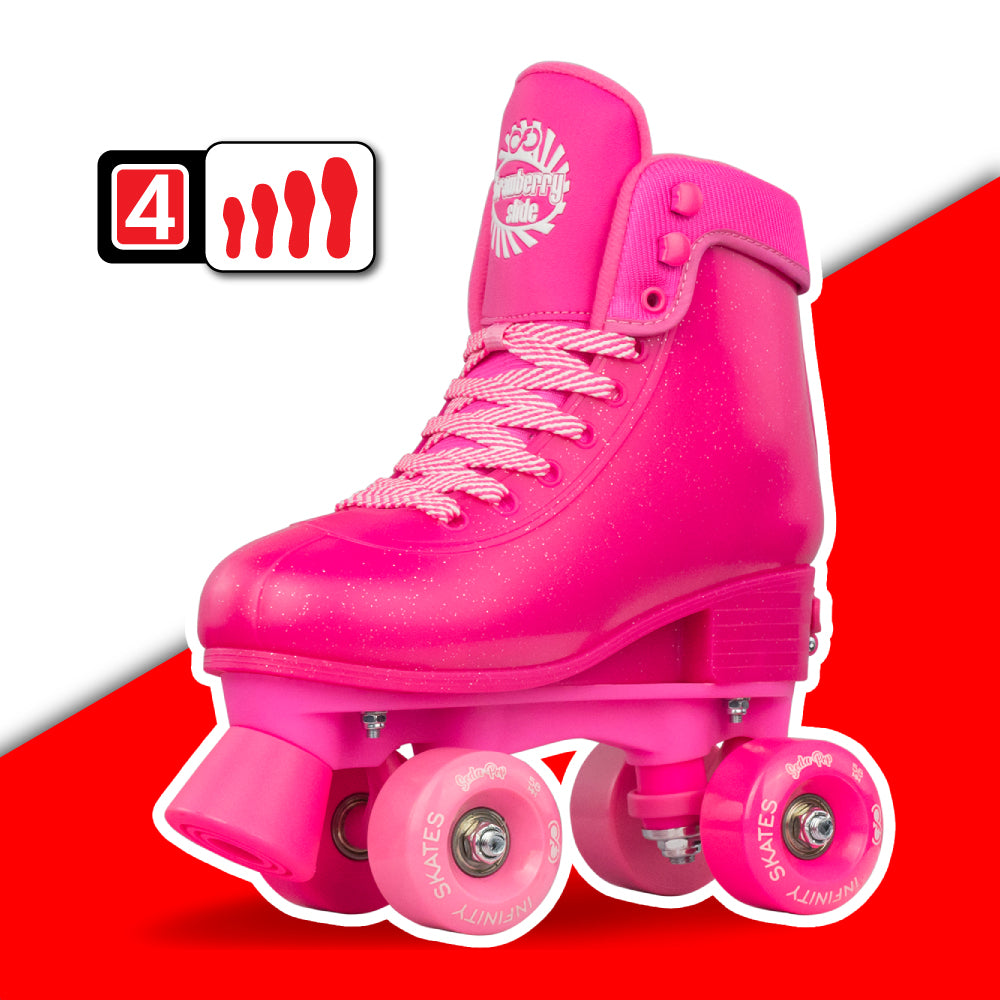 Warehouse Deal | SODA POP Strawberry Slide - Adjustable Roller Skates