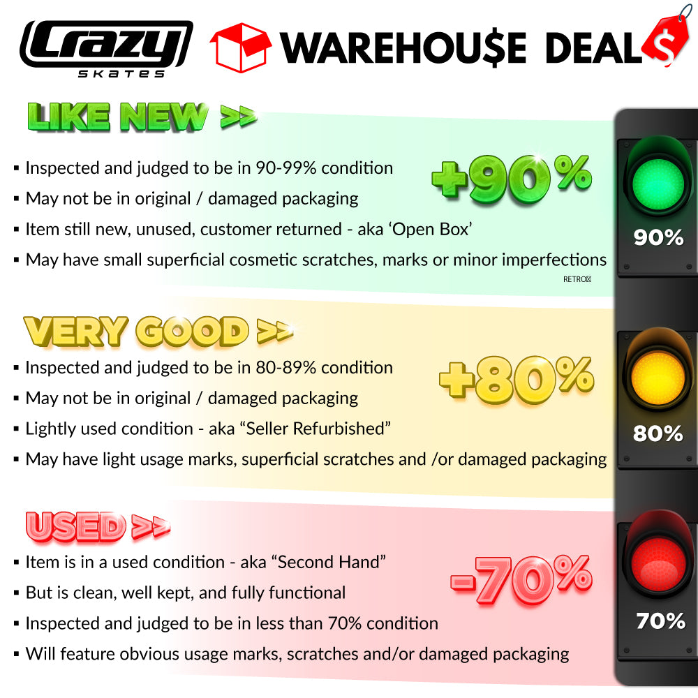 Warehouse Deal | ROCKET JR White - Roller Skates