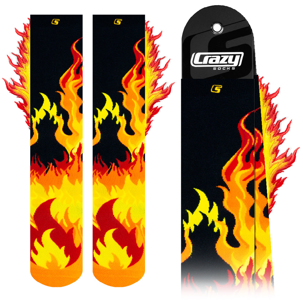 FLAME ON | Crazy Socks