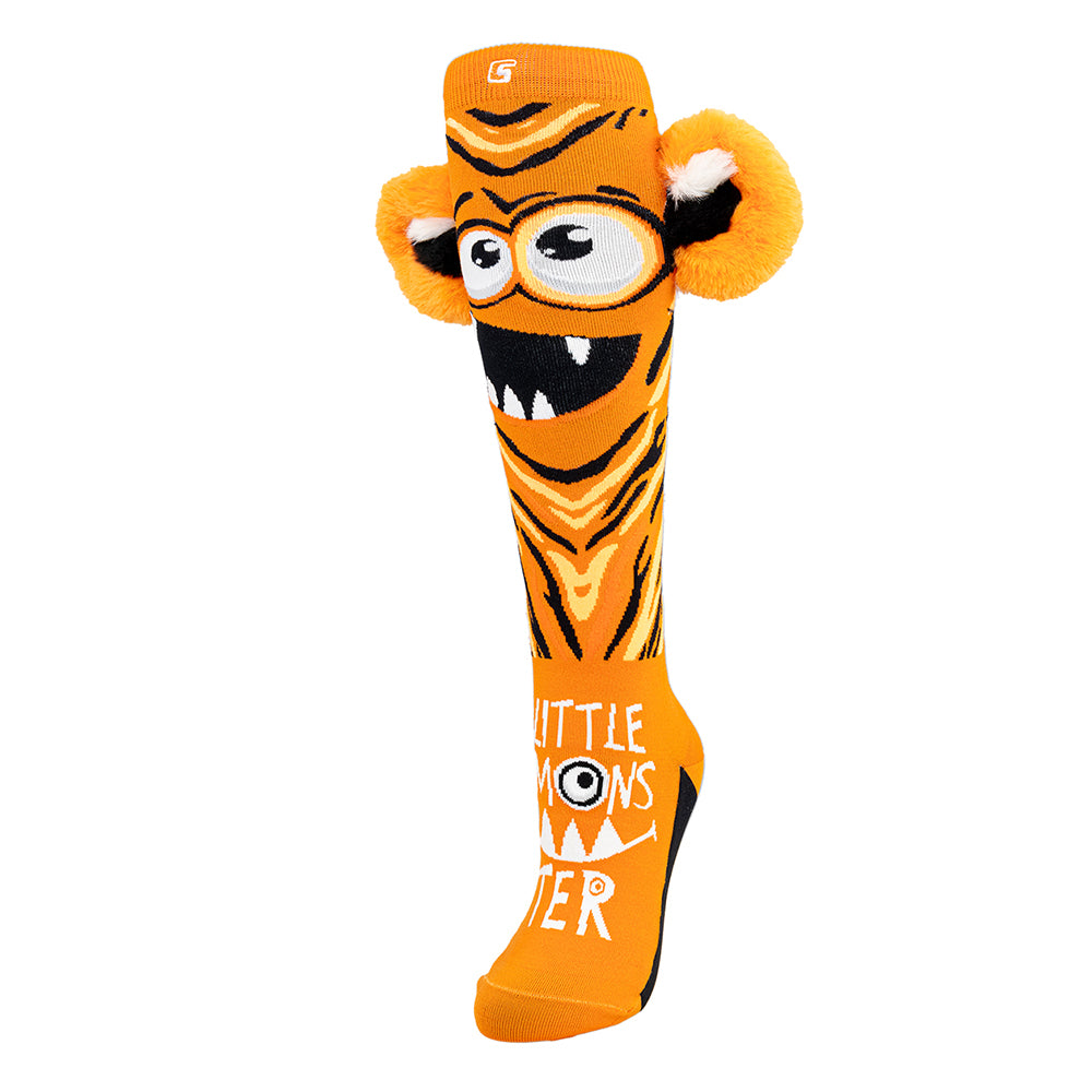 LITTLE MONSTER Orange | Crazy Socks