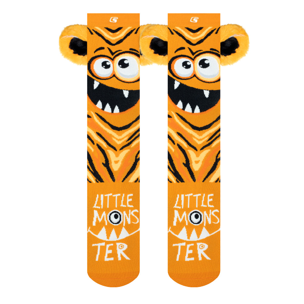 LITTLE MONSTER Orange | Crazy Socks