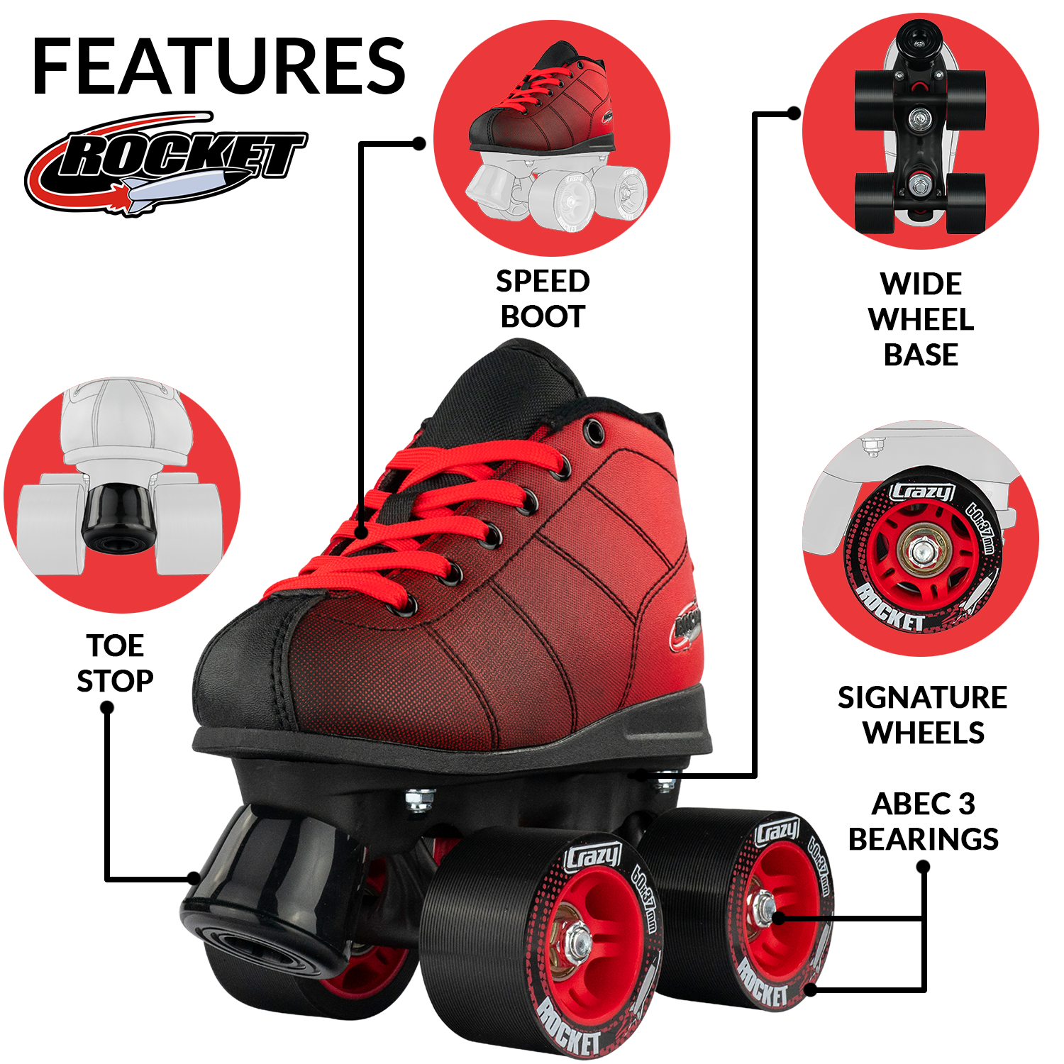 BLACK/RED