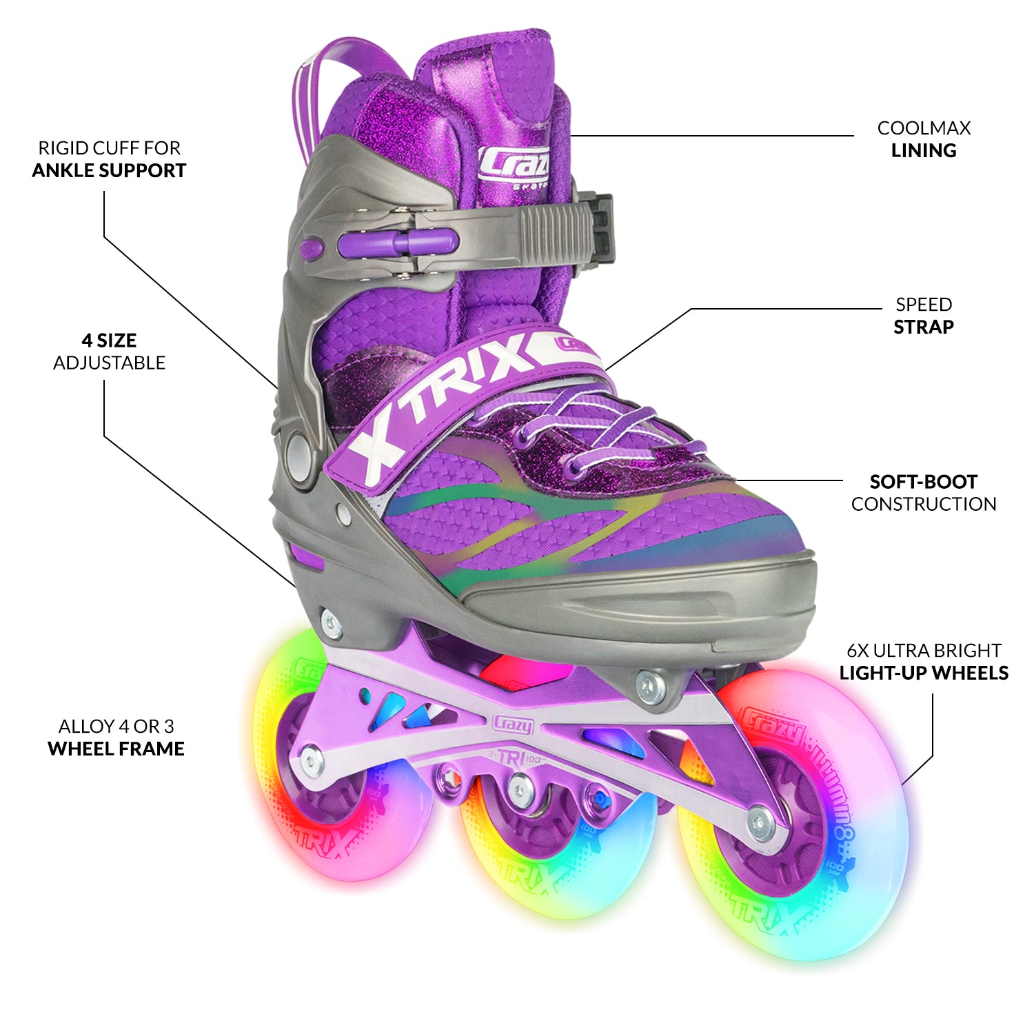 Purple | 3 Wheels