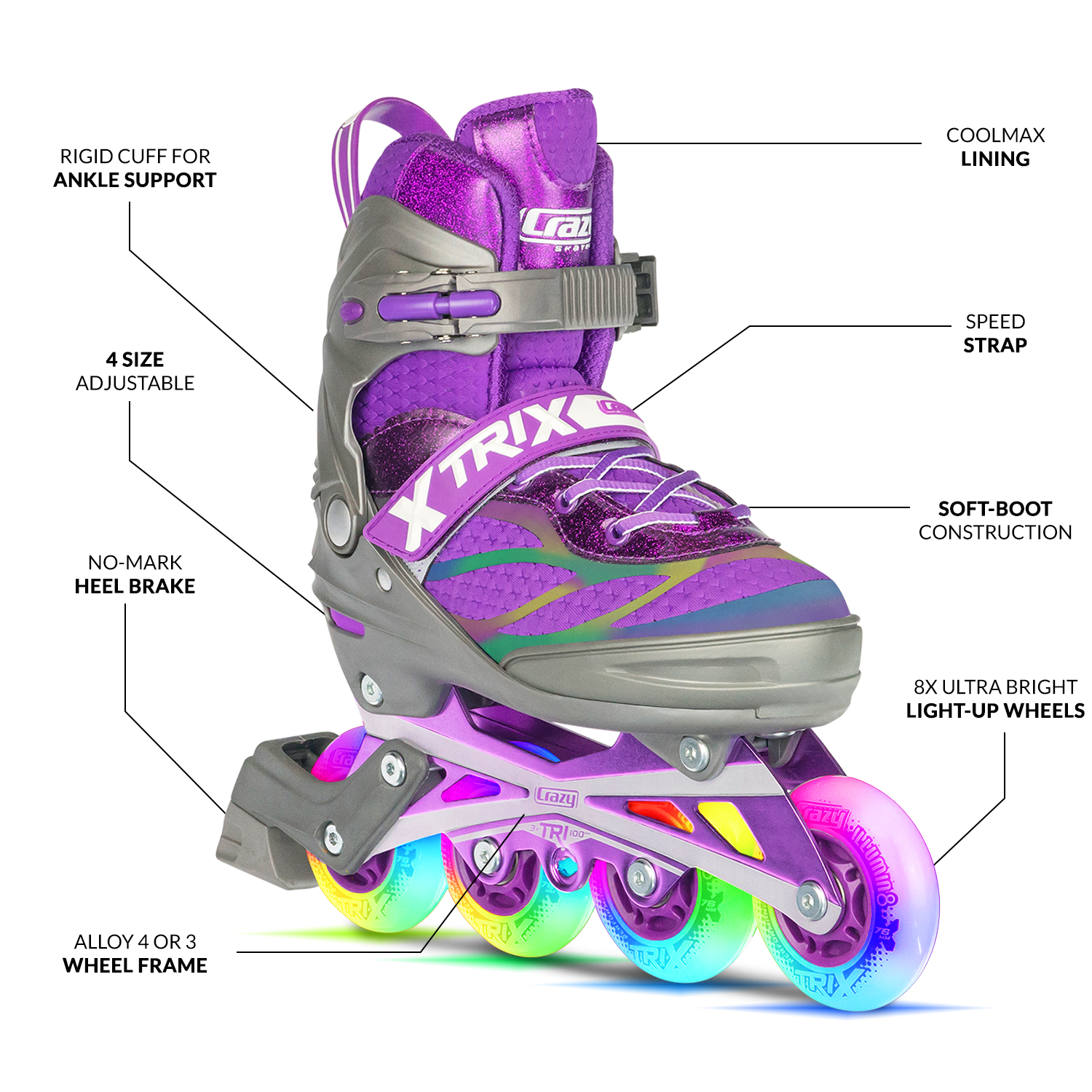 Purple | 4 Wheels
